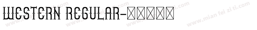 Western Regular字体转换
